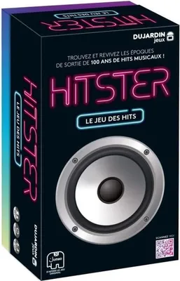 The image shows the packaging of a board game called Hitster.