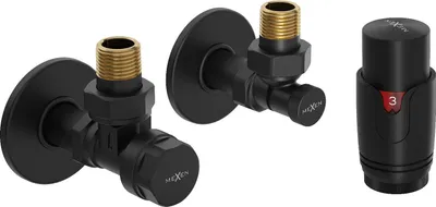 Immagine prodotto di Mexen G00 set termostatico angolare con copertura R, nero - W901-900-904-70