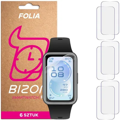 Produktbild von 6x Schutzfolie für den Bildschirm für Huawei Band 11, Bizon Watch HydroFlex