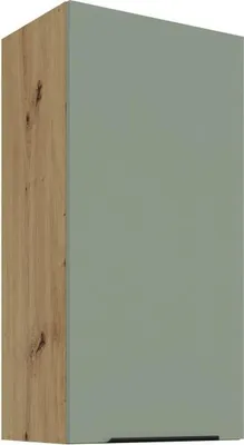 Immagine prodotto di Mobile a parete alto LUNARA - larghezza 45 cm, verde / rovere artigianale