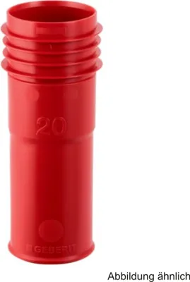 Produktbild von Geberit Markierhülse, zu PushFit Schutzrohr 16 mm, rot