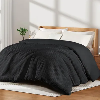 Immagine prodotto di Copertura per letto, 220 x 240 cm, 300 g/m², piumino trapuntato traspirante, colore nero