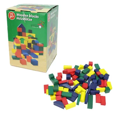 Produktbild von Holzbauklötze & Bausteine - 75 Teile