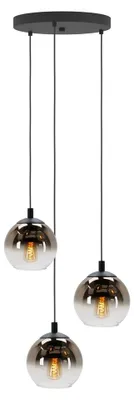 Productafbeelding van Hanglamp Ariscani 1 3-lichts zwart rond