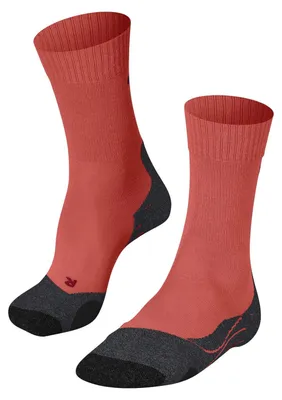 Image de Chaussettes de randonnée FALKE TK2 Explore, couleur corail (8017), taille 41-42