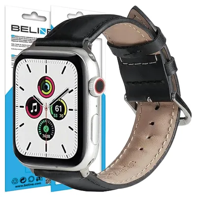 Produktbild von Beline Pasek Apple Watch Leder 38/40/41Mm Czarny /Schwarz