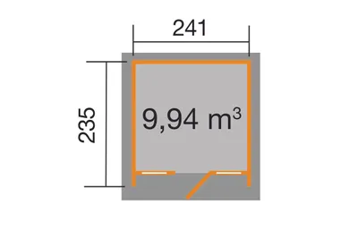 Produktbild von weka Designhaus 263 Gr.1 natur, ET, 2 Fensterpaneele