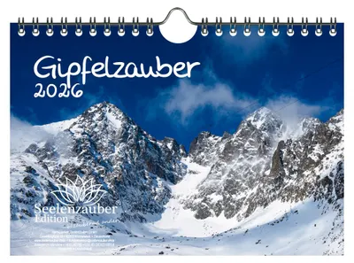 Produktbild von Gipfelzauber DIN A5 Kalender für 2026 Berge und Gipfel - Seelenzauber