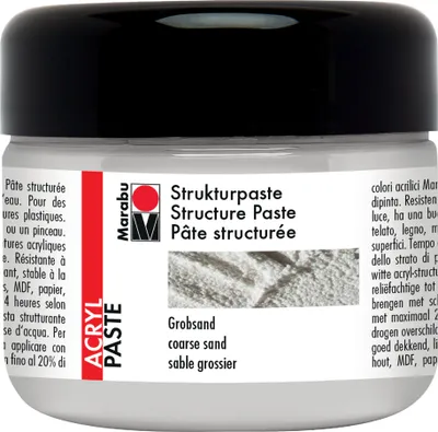 Immagine prodotto di Marabu Paste Grobsand 814, flacone da 225 ml – confezione vantaggiosa da 4 pezzi