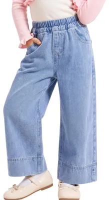 Productafbeelding van Baggy Jeans voor Meisjes met Hoge Taille en Zakjes