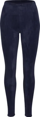 Produktbild von Tobeni Damen Winter-Leggings mit Innenfleece-Futter Thermo-Legging extra Kuschelig Warm, Farbe:Marine Blau, Grösse:S/M