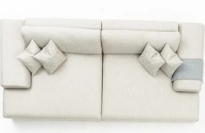 Productafbeelding van Bank, 3-zits, woonkamer, modern design, grote bank, grijs, 260 cm