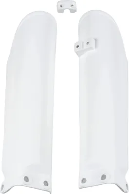 Produktbild von Gabelprotektoren UFO PLAST 2-teilig Verkleidung Gabelabdeckung für KTM SX, Husqvarna TC 85 ccm Bj. 2004 - 2017, Farbe:weiß OEM 20-26