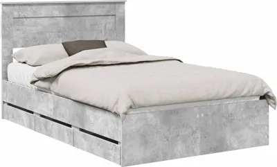 Immagine prodotto di Struttura del letto con cassetto Grigio cemento 135 x 190 cm