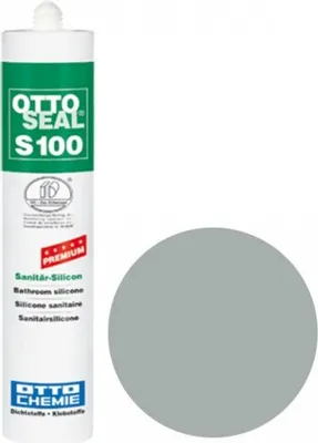 Produktbild von Otto-Chemie Ottoseal 1K-Silikon-Dichtstoff S100 Premium 300ml C14 Alu
