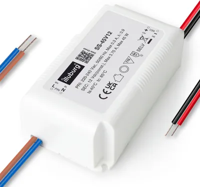 Immagine prodotto di Trasformatore LED illuburg 12 V 45 W senza sfarfallio per strisce LED G4 GU5,3; alimentatore, driver, trasformatore LED