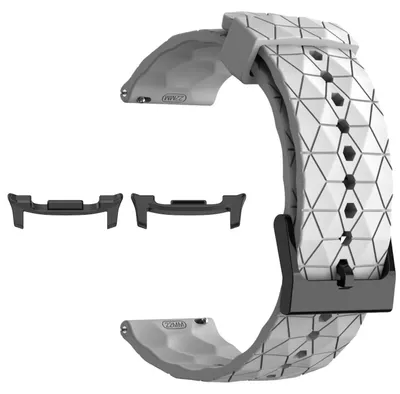 Image de Pour Samsung Galaxy Watch 8 / 8 Classic / Ultra 2 Silicone Football Design Bracelet de remplacement blanc