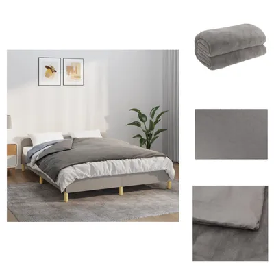 Produktbild von vidaXL Gewichtsdecke mit Bezug Grau 138x200 cm 6 kg Stoff -  Decken
