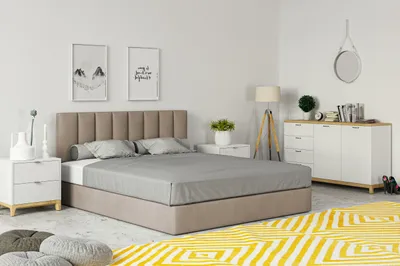 Produktbild von VELAR Boxspringbett mit bettkasten "POLLY", 120 cm, Beige