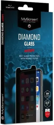 Obrázok produktu pre Ms Antispy Diamantové Sklo Iphone 13 Pro Max 6,7" Tvrdené Sklo