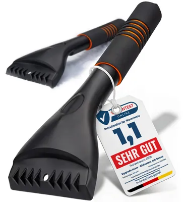 Immagine prodotto di Upgrade4cars: 2 raschiaghiolo per auto, di alta qualità e robusti. Raschiaghiovi premium con manico ergonomico