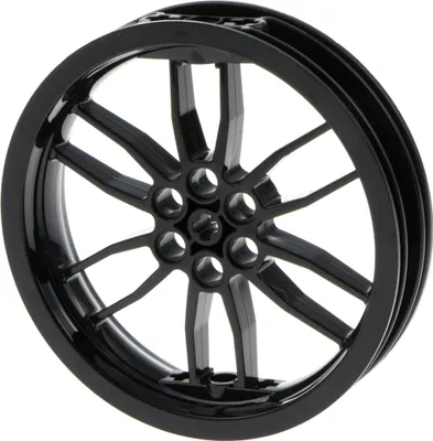 Produktbild von 1x Lego Technic Rad Felge 75x17 schwarz Motorrad 42063 52051 6314354 88517