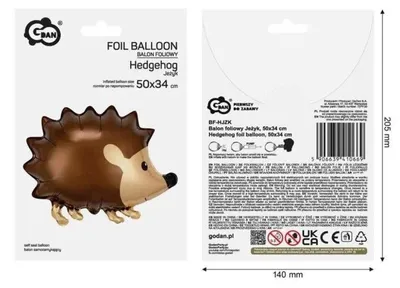 Image de Ballon en aluminium pour le hérisson, 50x34 cm