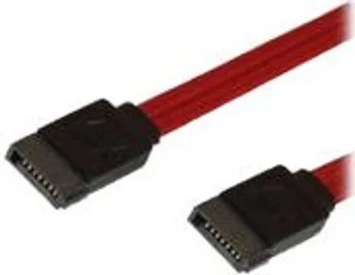 Produktbild von MediaRange MRCS134, 0,3 m, SATA II, SATA 7-pin, SATA 7-pin, Männlich/Männlich, Schwarz, Rot