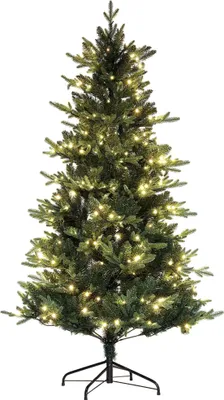 Image de Arbre de Noël - Arbre artificiel - Avec éclairage LED - 350 LED - 726 branches - Vert