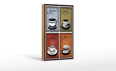 Produktbild von Holzschild Kaffee 12x18cm Coffee Espresso Cappuccino Latte