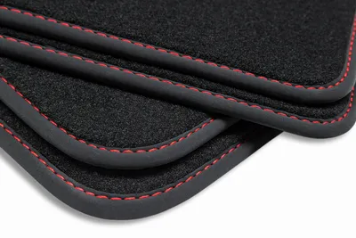 Image de Tapis de sol toute saison adaptable sur Seat Ateca 5FP Cupra Ateca FR Xcellence 2016-, Couture:Rouge