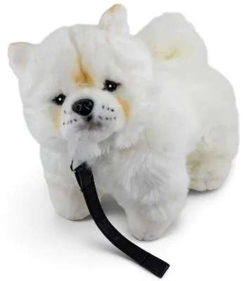 Produktbild von Carl Dick Chow Chow mit leine weiß 30cm Plüschtier, Stofftier, Kuscheltier 3840