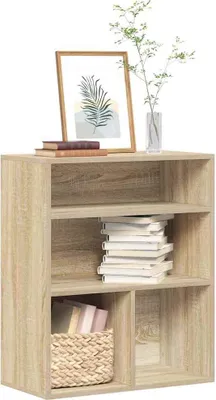 Produktbild von Möbel Bücherregal Sonoma-Eiche 60x30x71,5 cm Holzwerkstoff - Bücherregale Neu50867