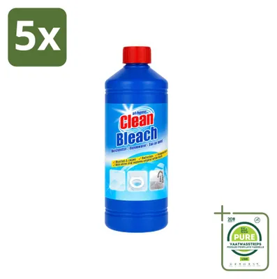 Produktbild von 5 x At Home Bleichmittel - 1 L - Großpackung - 5 Stücke