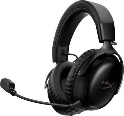 Produktbild von HyperX Cloud III S Kabelloses Gaming-Headset, Multiplattform, 2,4 GHz & Bluetooth, bis 120 Std. Akku, 53 mm Treiber, abnehmbares Mikrofon, komfortabel