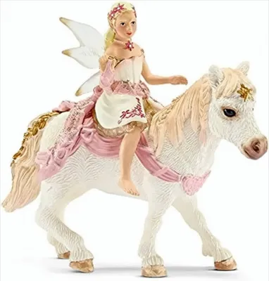 Produktbild von Schleich 70501 - Lilienzarte Elfe auf Pony reitend