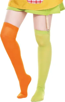 Produktbild von Pippi Langstrumpf Kostüm Strümpfe Fasching Karneval Größe: XL-3XL