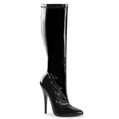 Obrázek produktu pro DOMINA-2000 Damen Boots von Devious, Schwarz Lack , EU 41, US 11