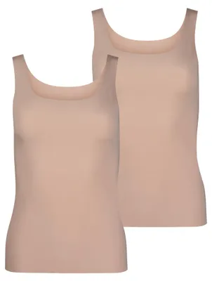 Produktbild von Skiny Damen Tanktop Modal Invisible 2-Pack beige - Größe 38