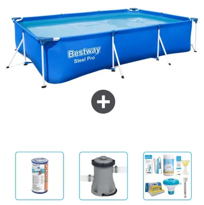 Produktbild von Bestway Steel Pro Rechteckig - 300x201x66 cm - 4-teilig S22718