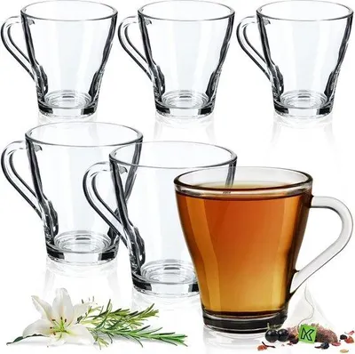 Produktbild von Famanu Teeglas-Set – – Gläser für Kaffee (6 Gläser, 250 ml)