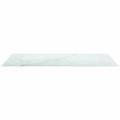 Obrázek produktu pro vidaXL Stolová deska bílá 100x50 cm 6 mm tvrzené sklo mramorového vzhledu