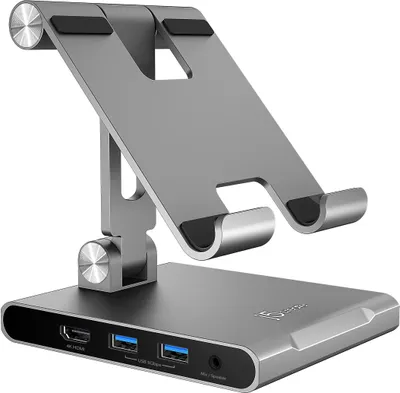 Obrázek produktu pro Ergonomick drk pro iPad Pro ze stacj dokujc j5create Multi-Angle Stand with Docking Stati