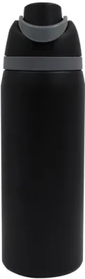 Produktbild von Isolierter Trinkbecher - Reisebecher - 700 ml - 24 Stunden Warm - 12 Stunden Kalt - Schlagfest mit Klickverschluss (schwarz)