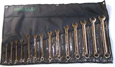 Produktbild von SALTUS CV-Ring-Maulschlüssel Satz Set 14-tlg Schlüsselsatz Ringschlüssel 7-24 mm