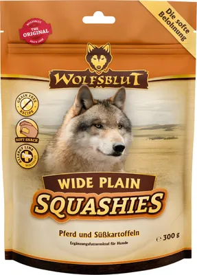 Produktbild von Wolfsblut Wide Plain Squashies, Snacks, Hund, Universal, Pferd, Süßkartoffeln, 300 g, Zuckerfrei