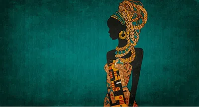 Produktbild von Tadessi Fototapete | Orientalisch | 5.00 m x 2.70 m | Grün | Blau | Wandbild | Digitaldruck