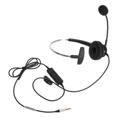 Image de Casque mono oreille, casque pour centre d'appel, casque de bureau, casque filaire, casque d'ordinateur, casque mono