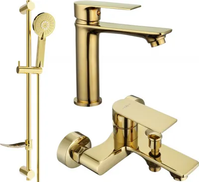 Produktbild von Mexen Royo DF40 Badewannenset, Gold - 72203DF40-50