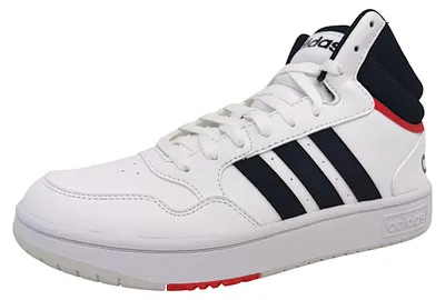 Produktbild von Adidas Basketballschuhe HOOPS 3.0 MID Herren Textil & Synthetik Weiß Größe: 461/2
